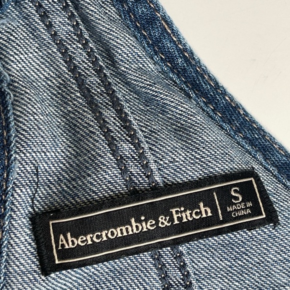 Abercrombie & Fitch Denim Short Overalls S - Picture 13 of 17